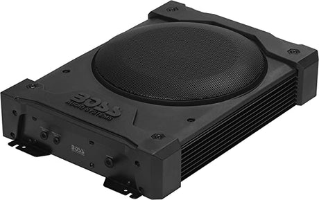 BOSS AUDIO POWERED UNDER SEAT 8" SUB AMPLIFIED AND WEATHERPROOF