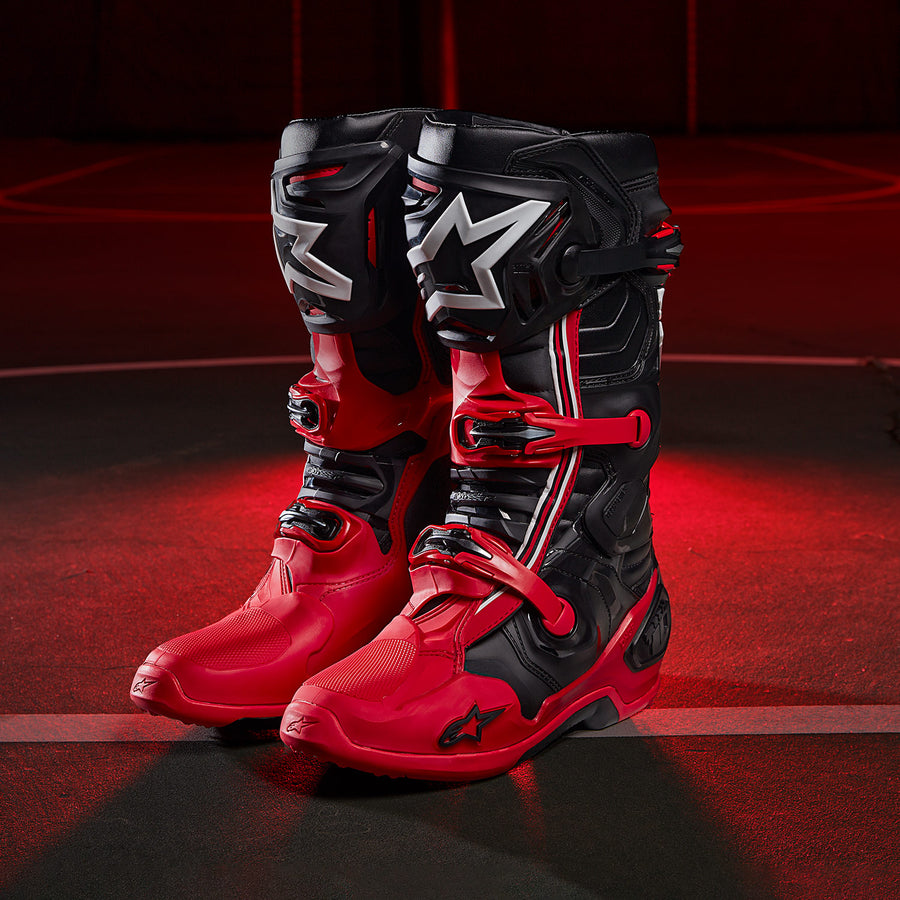 ALPINESTARS TECH 10 BOOTS ACUMEN LE RED/BLACK/WHITE LIMITED EDITION