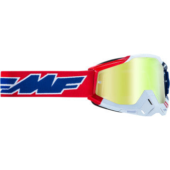 FMF PowerBomb Goggles - US of A - Gold – Performance Moto Parts