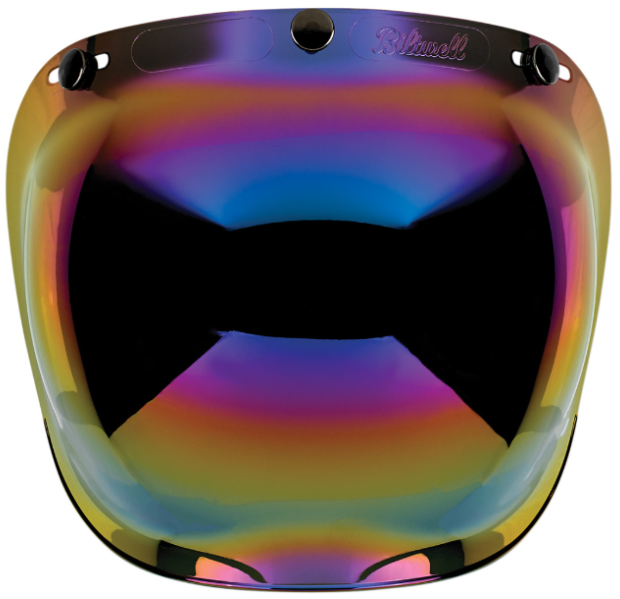 BILTWELL Bubble Shield - Rainbow Mirror