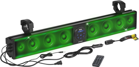 BOSS AUDIO 36" RIOT SOUND BAR WITH RGB 8 SPEAKERS FITS 1.5-2.0" BARS