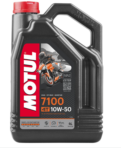 MOTUL 7100 4T FULL SYN ENGINE OIL 10W50 4 LTR 4/CASE
