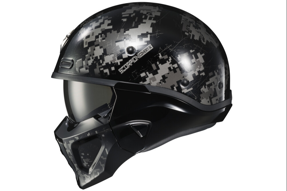 SCORPION EXO COVERT X OPEN FACE HELMET DIGICAMO