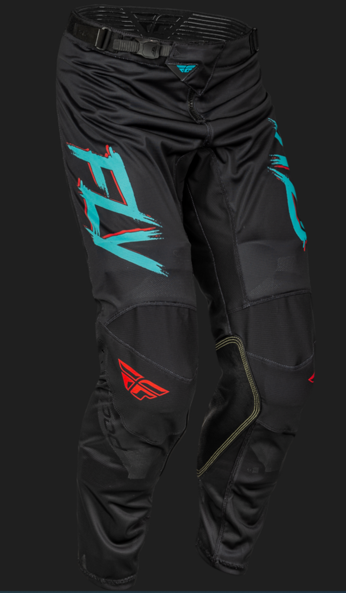 FLY RACING KINETIC MESH RAVE PANTS RED/BLACK/MINT