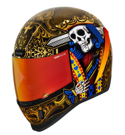 Icon Airform Helmet Suicide King Gold All Sizes