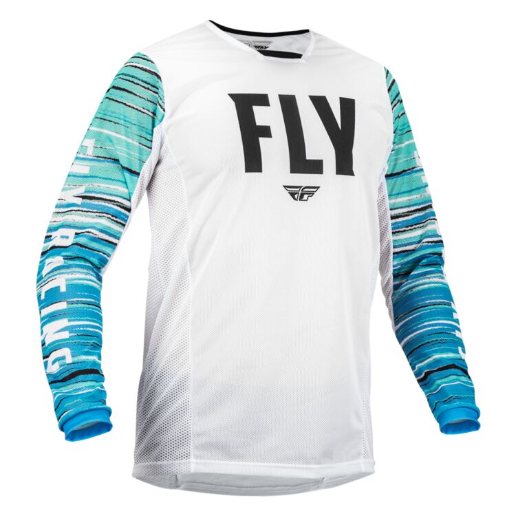 FLY RACING KINETIC MESH JERSEY WHITE/BLUE/MINT