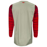 FLY RACING KINETIC WAVE JERSEY LIGHT GREY/RED