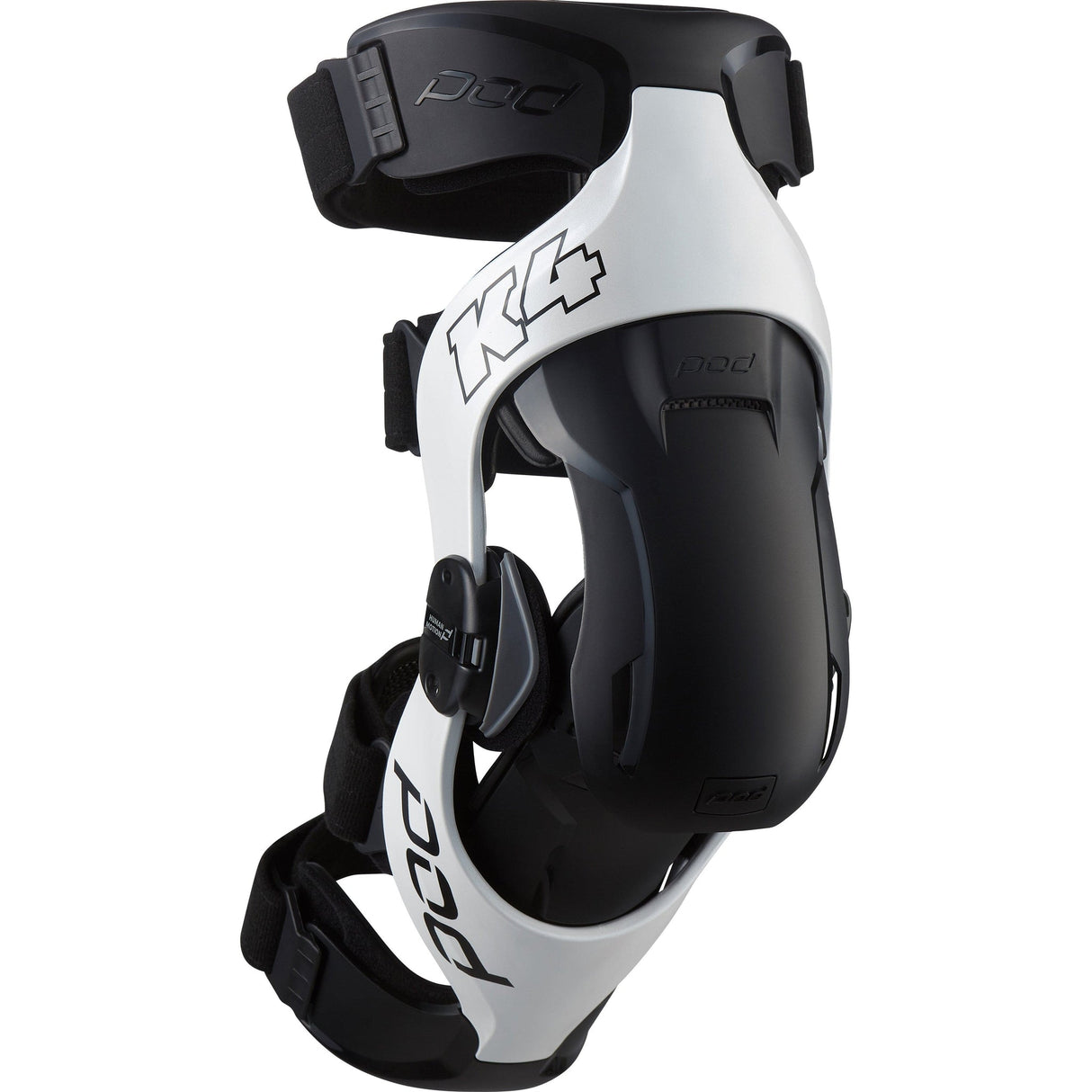 POD K4 V2.0 KNEE BRACE (RT) WHITE/BLACK