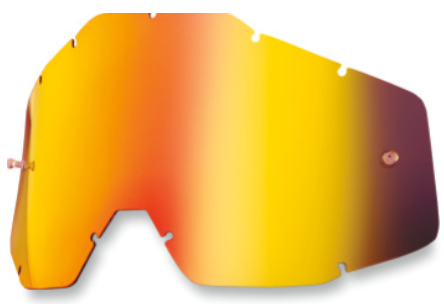 100 Percent Youth Accuri/Strata Lens - Red Smoke Mirror