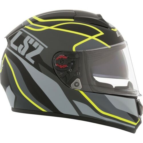 LS2 CITATION VANTAGE MATTE BLACK-YELLOW HELMET