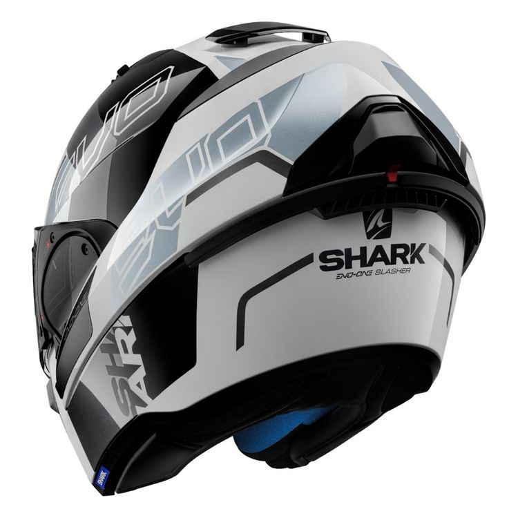 SHARK EVO ONE 2 SLASHER DOT WHITE BLACK HELMET Performance Moto