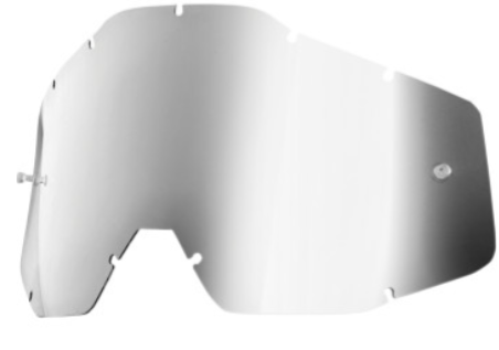 100% Accuri/Strata/Racecraft Lens - Silver Mirror